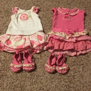 Gymboree outfits with matching shoes